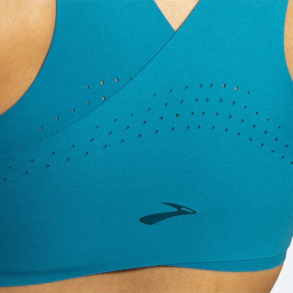 Brooks Dare Crossback Run Bra Kadın Spor Sütyeni Mavi | TR-142987