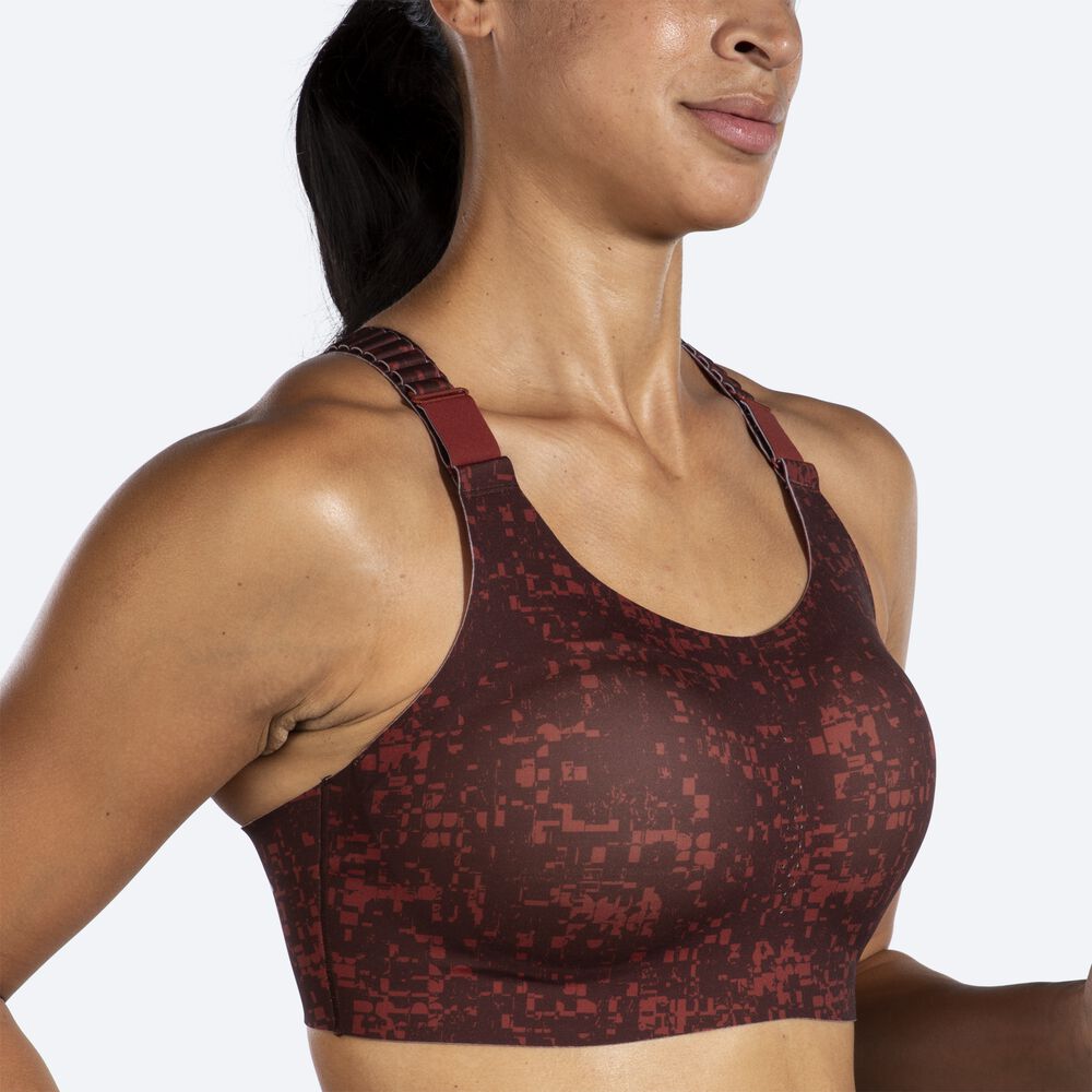 Brooks Dare Racerback Run Bra 2.0 Kadın Spor Sütyeni Koyu Kahverengi | TR-219860