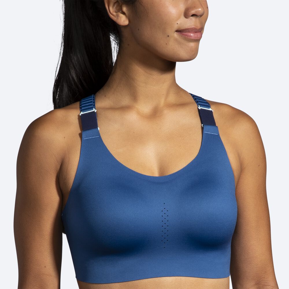 Brooks Dare Racerback Run Bra 2.0 Kadın Spor Sütyeni Mavi/Lacivert | TR-273849