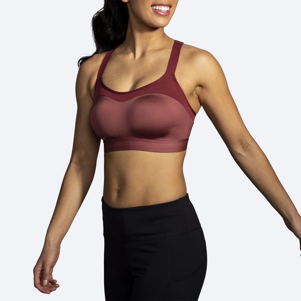 Brooks Dare Racerback Run Bra Kadın Spor Sütyeni Terracotta | TR-418730