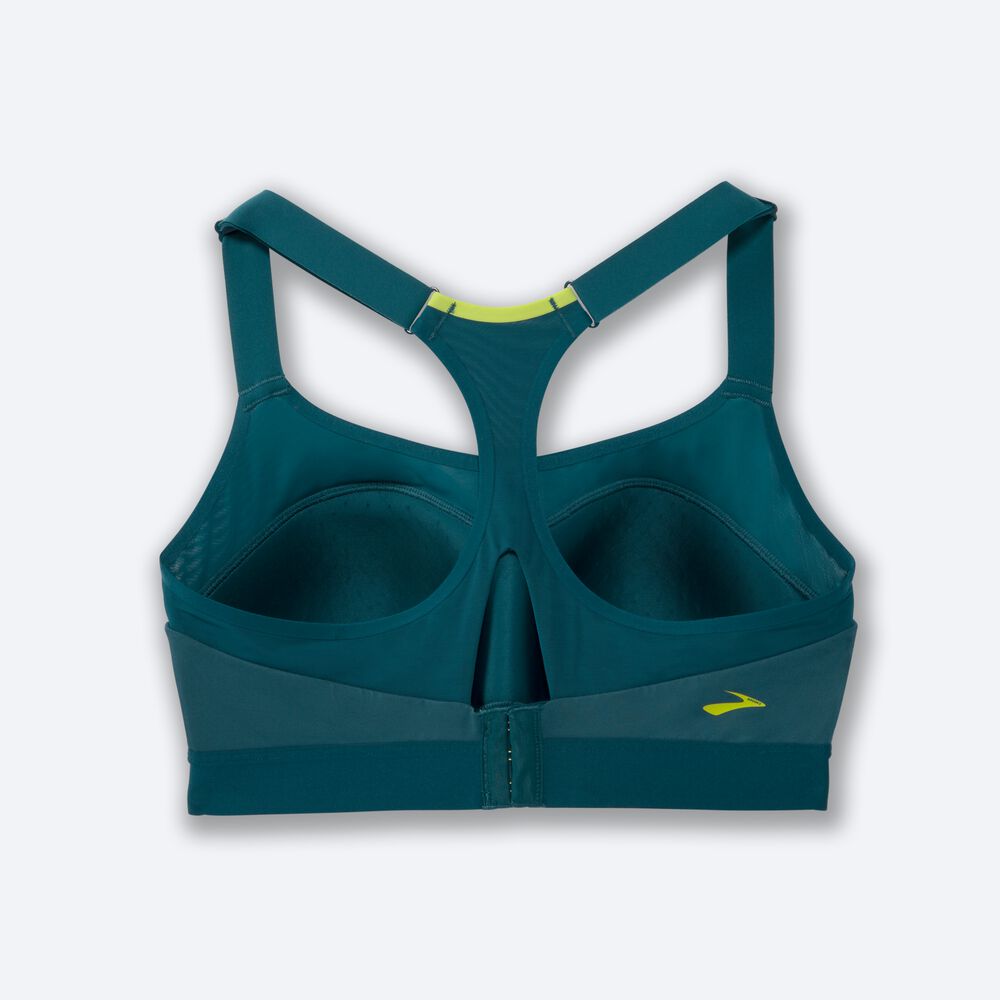 Brooks Dare Racerback Run Bra Kadın Spor Sütyeni Koyu/Açık Yeşil | TR-731520