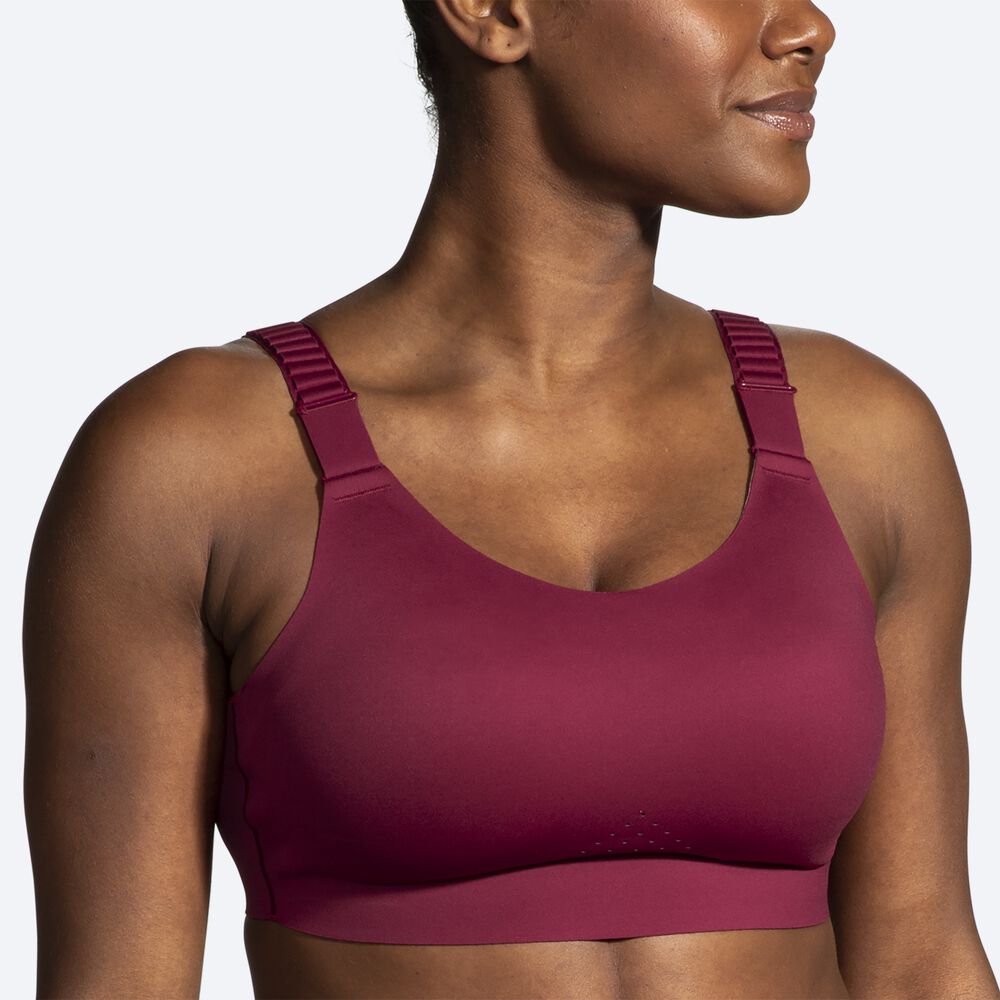 Brooks Dare Scoopback Run Bra 2.0 Kadın Spor Sütyeni Bordo | TR-106278