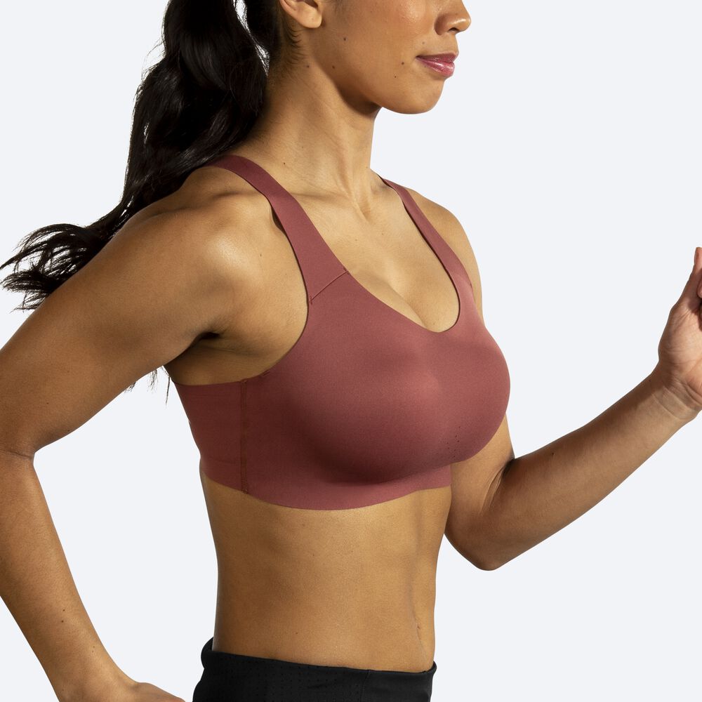 Brooks Dare Scoopback Run Bra Kadın Spor Sütyeni Terracotta | TR-089275