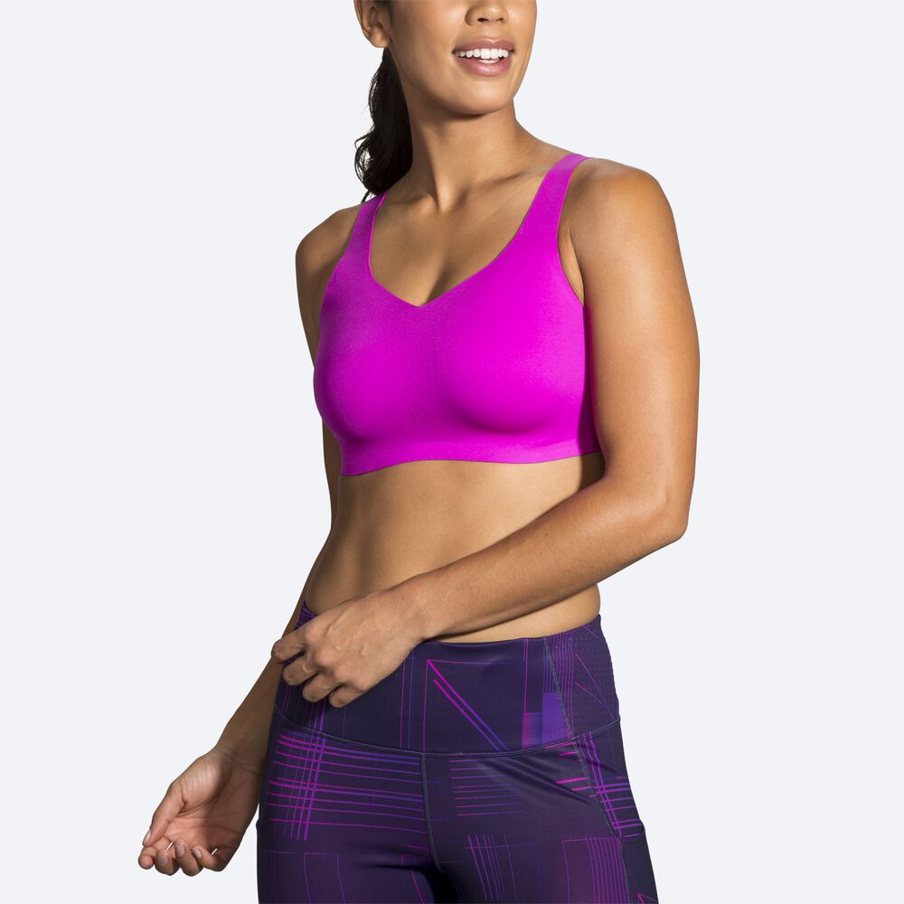 Brooks Dare Underwire Run Bra Kadın Spor Sütyeni Pembe/Mor | TR-698274