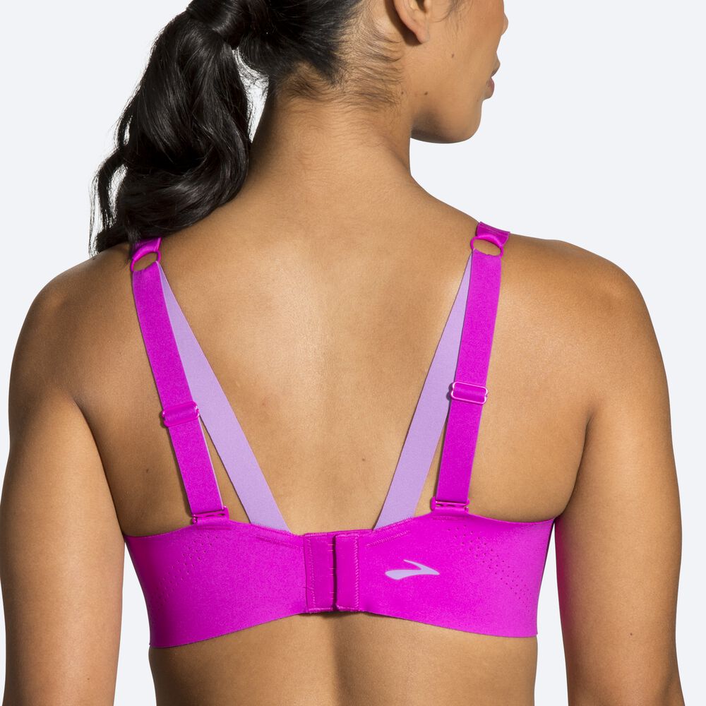 Brooks Dare Underwire Run Bra Kadın Spor Sütyeni Pembe/Mor | TR-698274