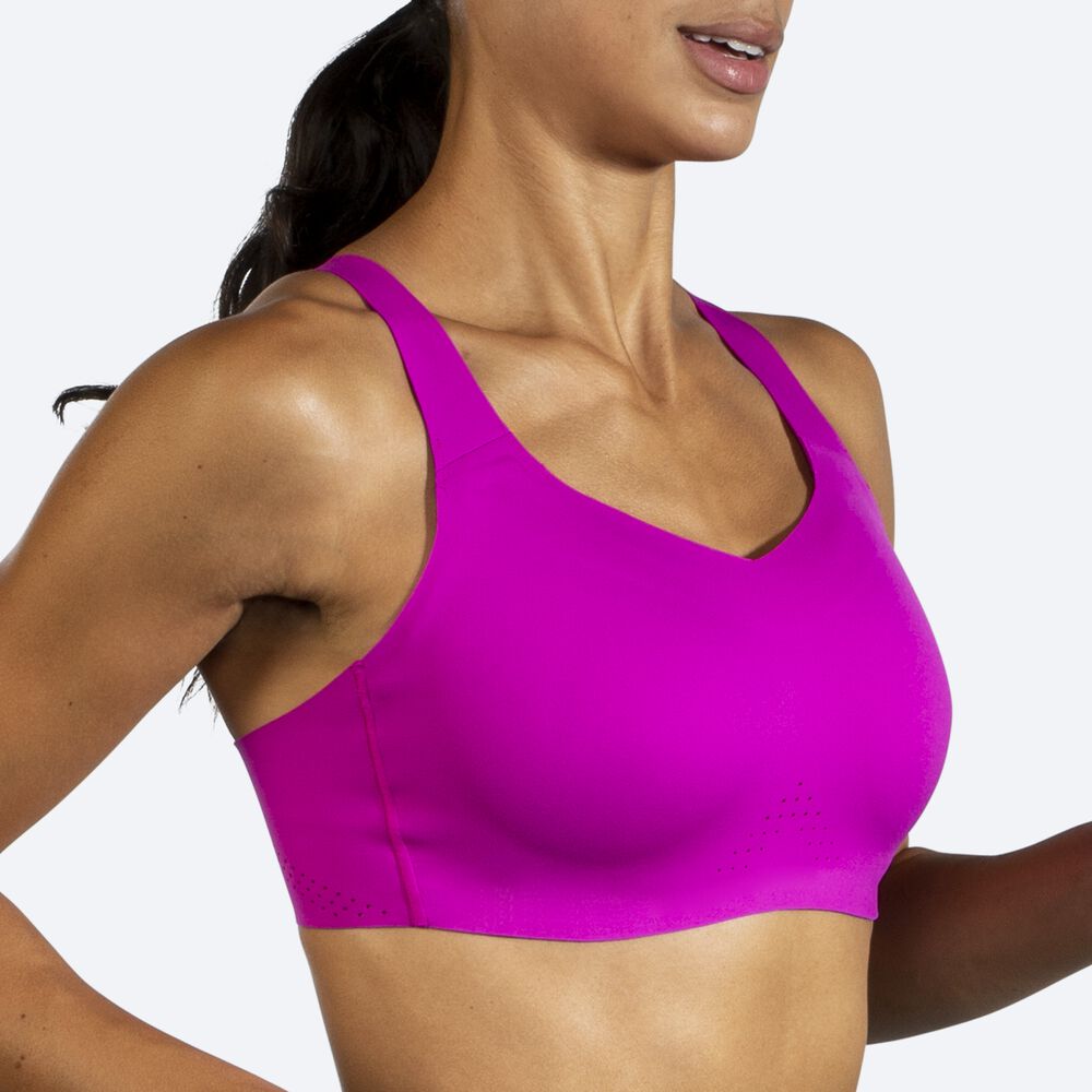 Brooks Dare Underwire Run Bra Kadın Spor Sütyeni Pembe/Mor | TR-698274