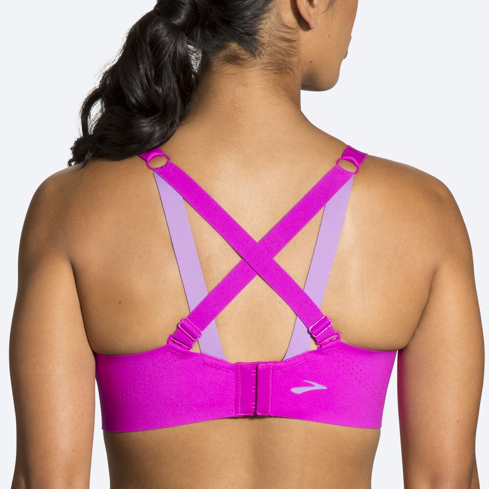 Brooks Dare Underwire Run Bra Kadın Spor Sütyeni Pembe/Mor | TR-698274