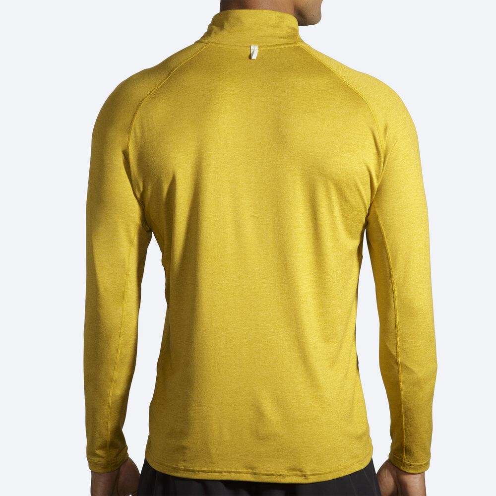 Brooks Dash 1/2 Zip Erkek Ceket Altın | TR-095248