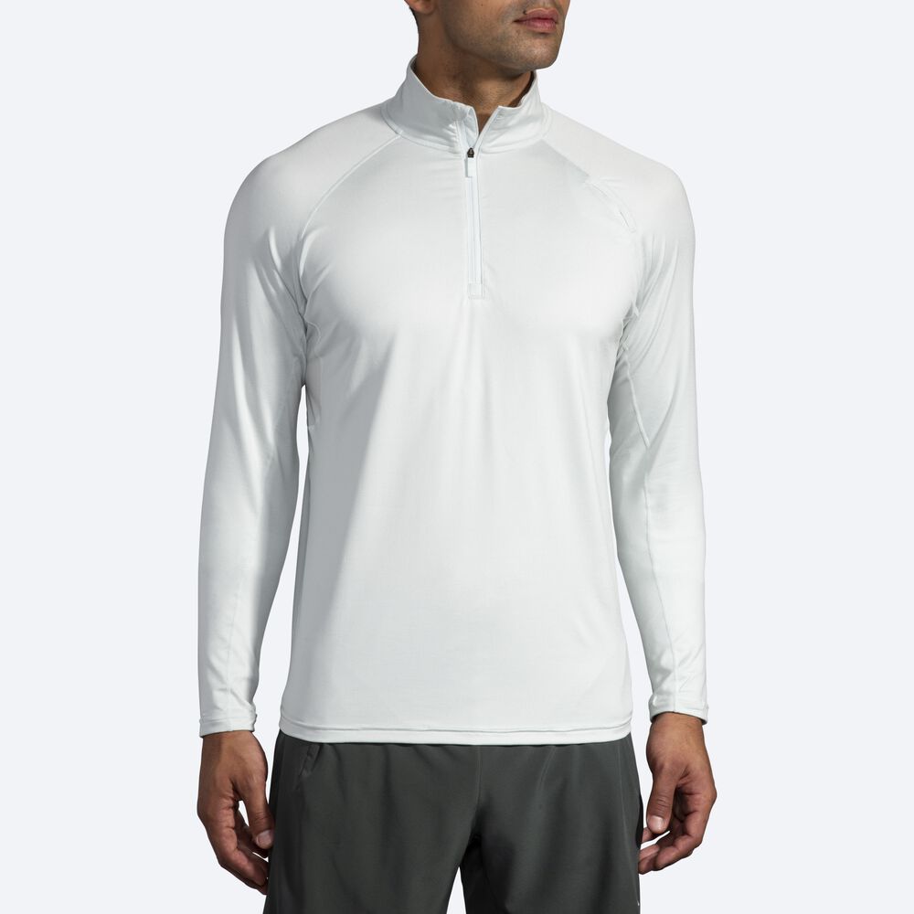 Brooks Dash 1/2 Zip Erkek Ceket Gri | TR-253769