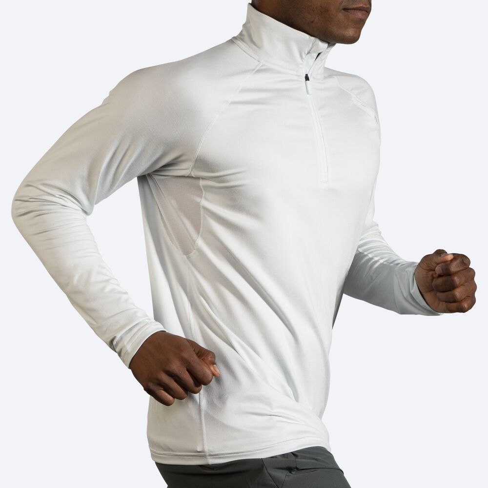 Brooks Dash 1/2 Zip Erkek Ceket Gri | TR-253769