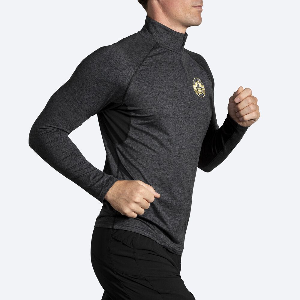 Brooks Dash 1/2 Zip Erkek Ceket Gri | TR-985627