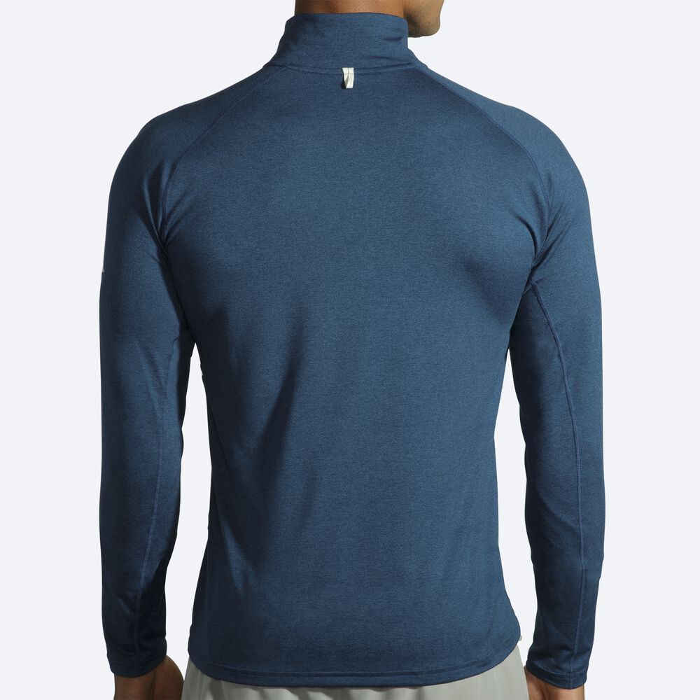 Brooks Dash 1/2 Zip Erkek Ceket Indigo | TR-836521