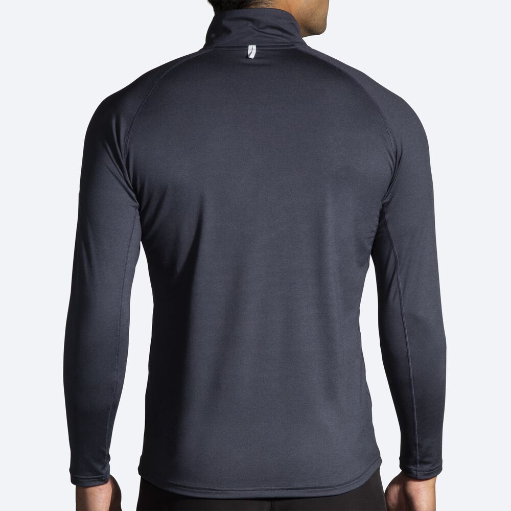 Brooks Dash 1/2 Zip Erkek Ceket Koyu Gri | TR-256380