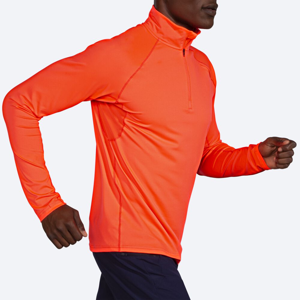 Brooks Dash 1/2 Zip Erkek Ceket Turuncu | TR-798321