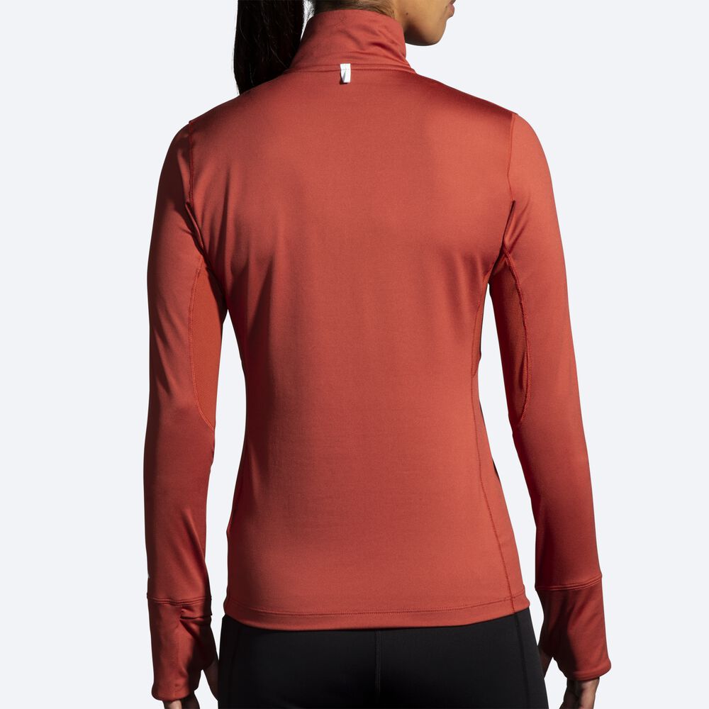 Brooks Dash 1/2 Zip Kadın Ceket Bakır | TR-507318