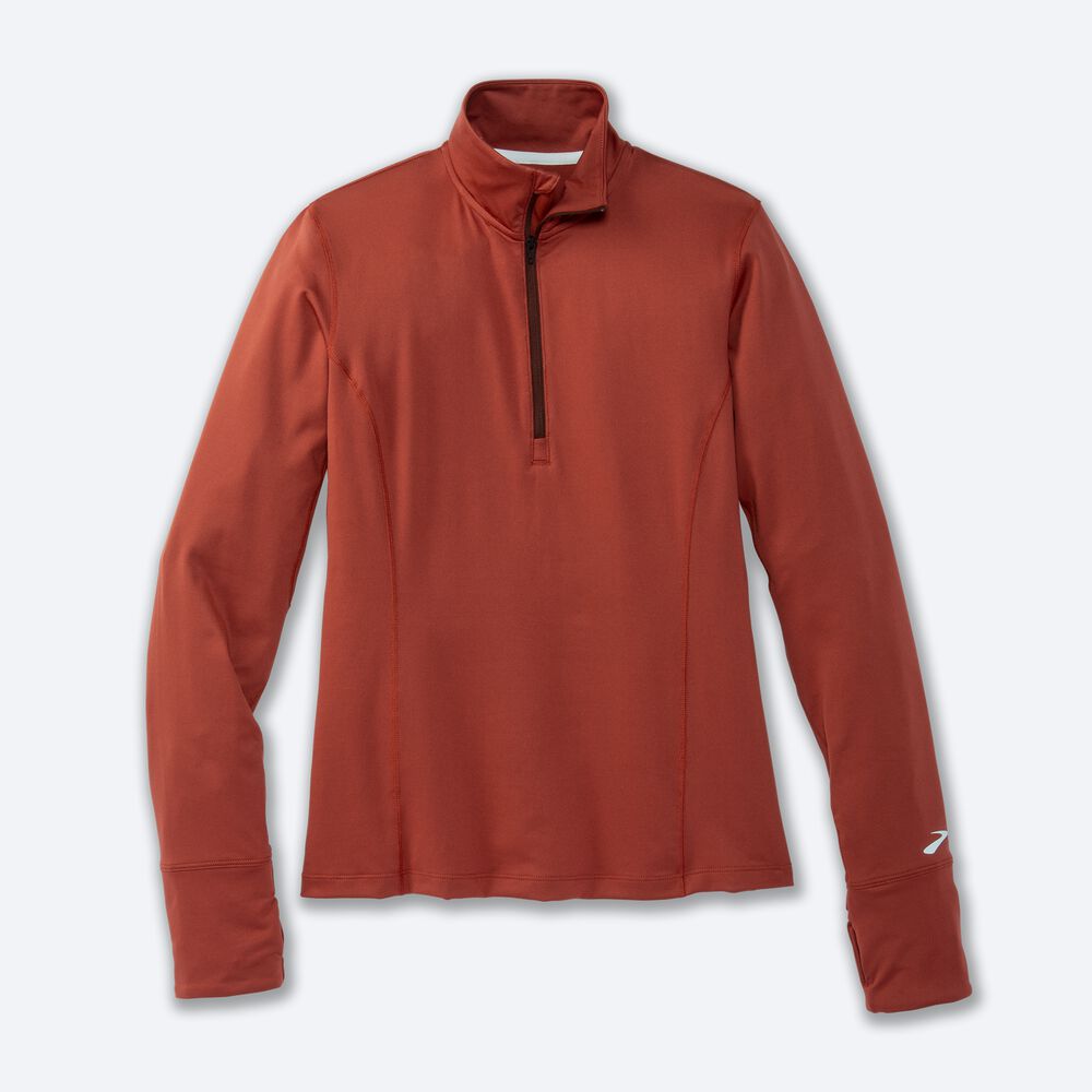 Brooks Dash 1/2 Zip Kadın Ceket Bakır | TR-507318