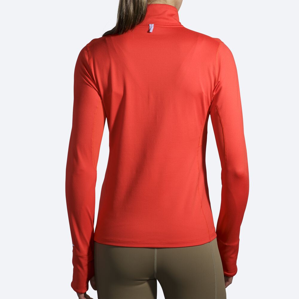 Brooks Dash 1/2 Zip Kadın Ceket Kırmızı | TR-238615