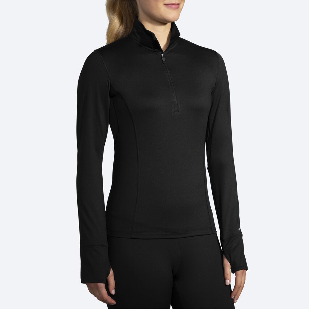 Brooks Dash 1/2 Zip Kadın Ceket Mavi Gri/Lacivert | TR-213945