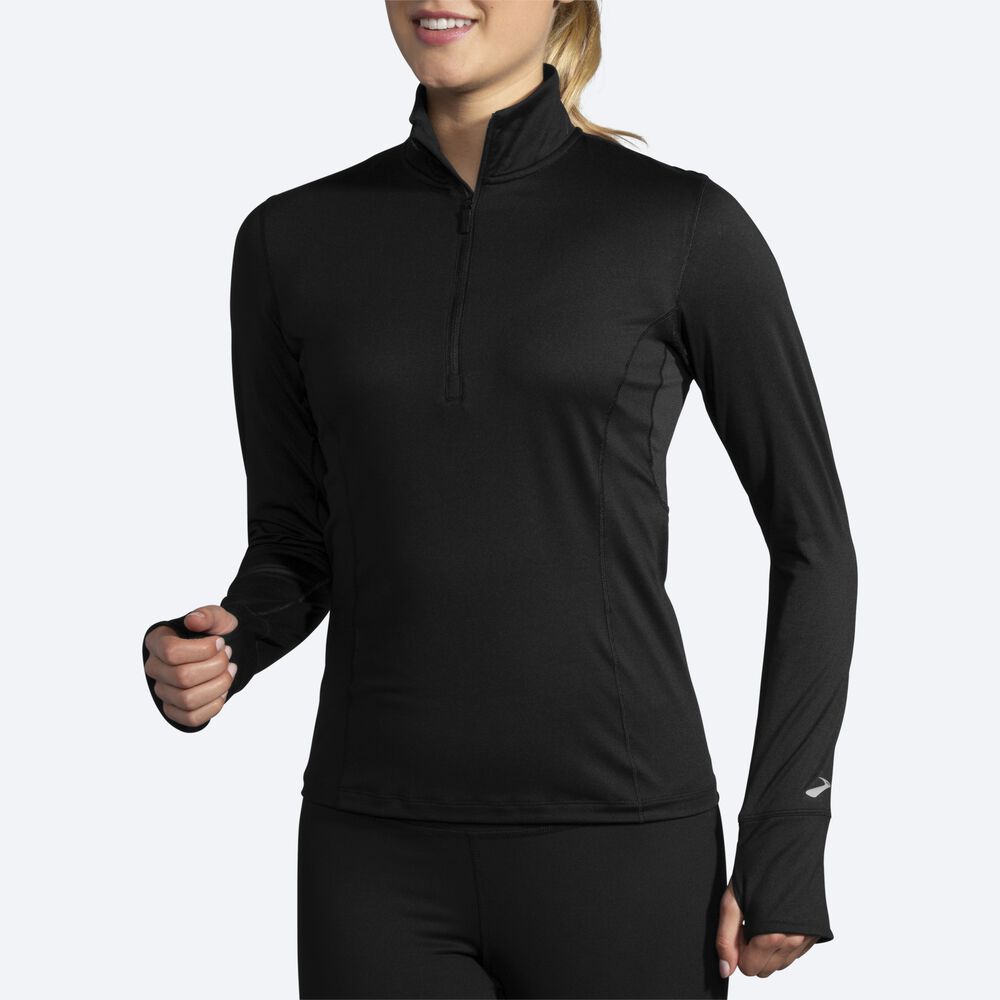 Brooks Dash 1/2 Zip Kadın Ceket Mavi Gri/Lacivert | TR-213945