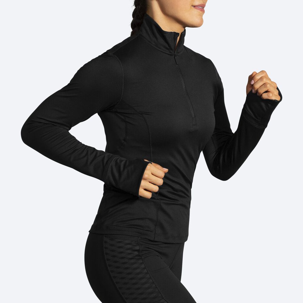 Brooks Dash 1/2 Zip Kadın Ceket Mavi Gri/Lacivert | TR-213945