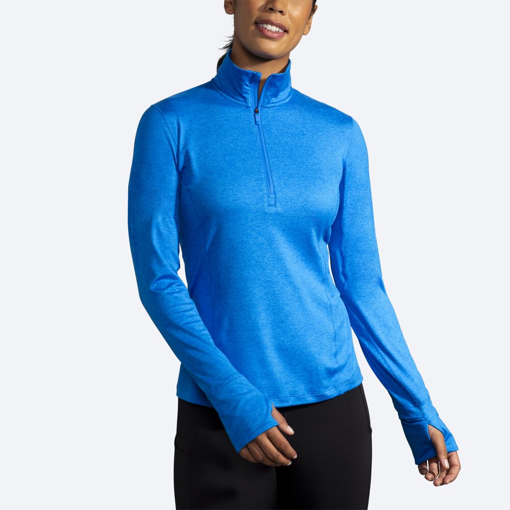 Brooks Dash 1/2 Zip Kadın Ceket Mavi | TR-150986