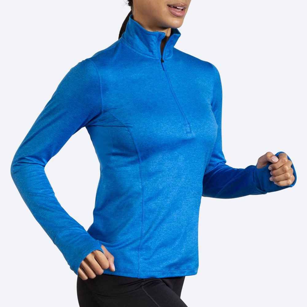 Brooks Dash 1/2 Zip Kadın Ceket Mavi | TR-150986