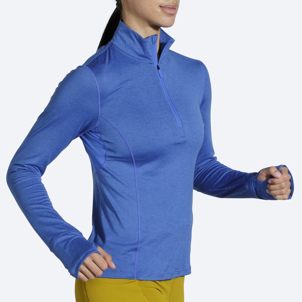 Brooks Dash 1/2 Zip Kadın Ceket Mavi | TR-340692