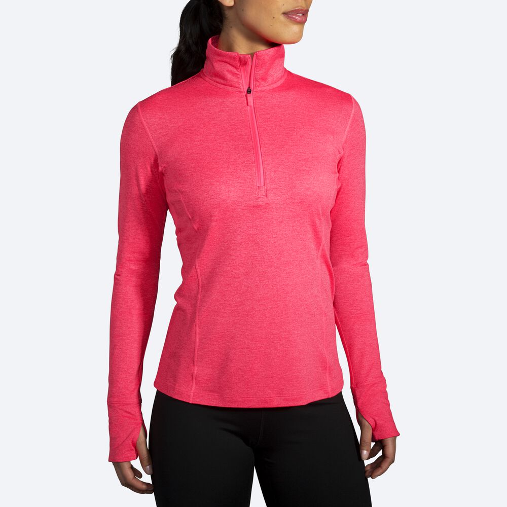 Brooks Dash 1/2 Zip Kadın Ceket Pembe | TR-458230