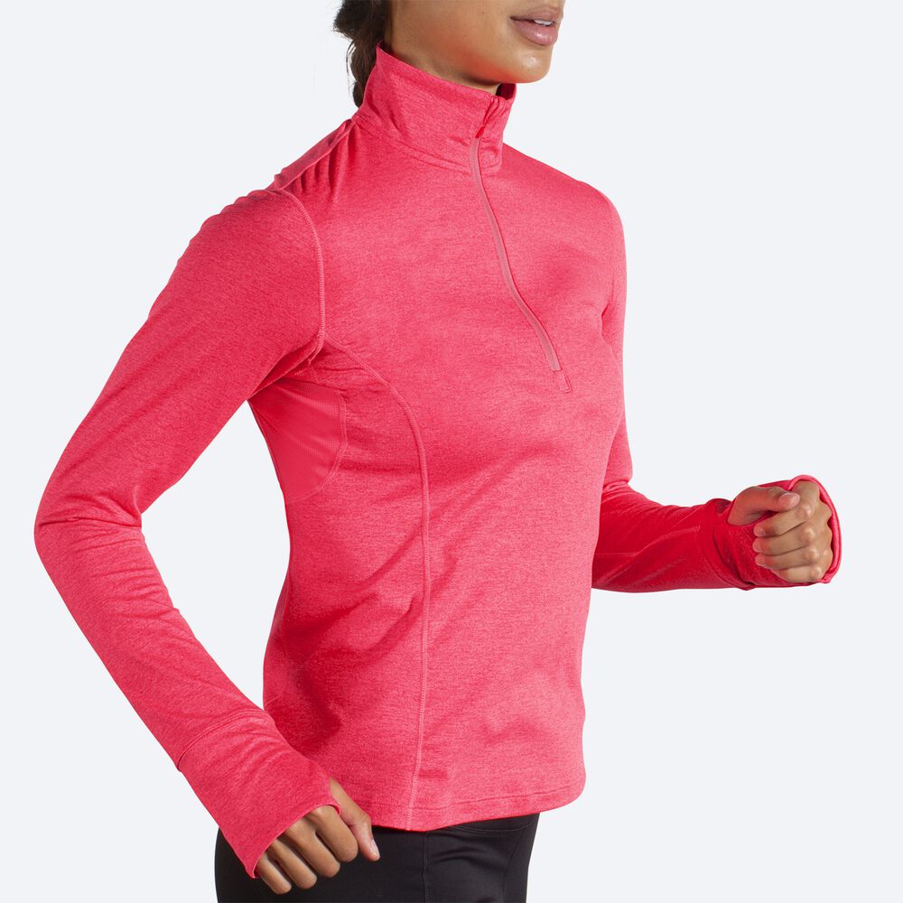 Brooks Dash 1/2 Zip Kadın Ceket Pembe | TR-458230