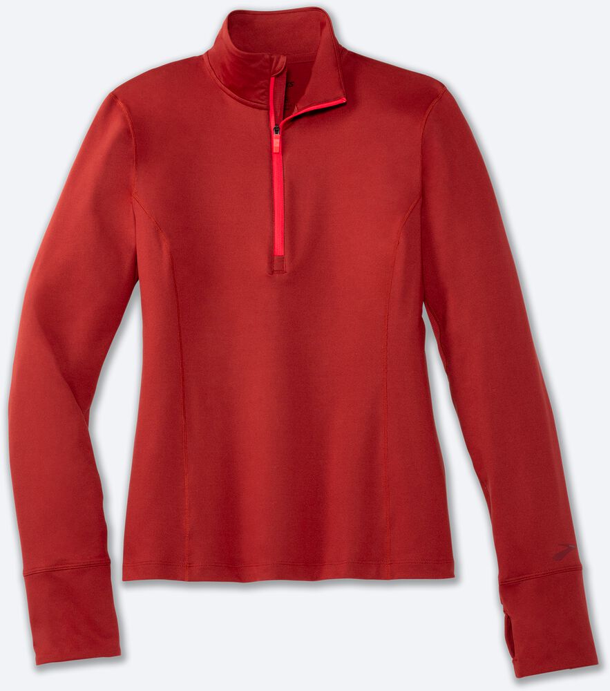 Brooks Dash 1/2 Zip Kadın Ceket Pembe/Pembe | TR-819605