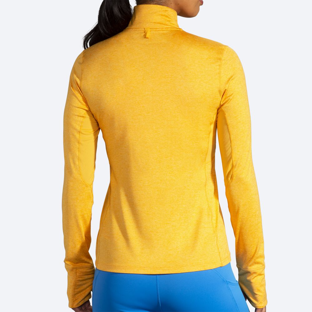 Brooks Dash 1/2 Zip Kadın Ceket Sarı | TR-623807