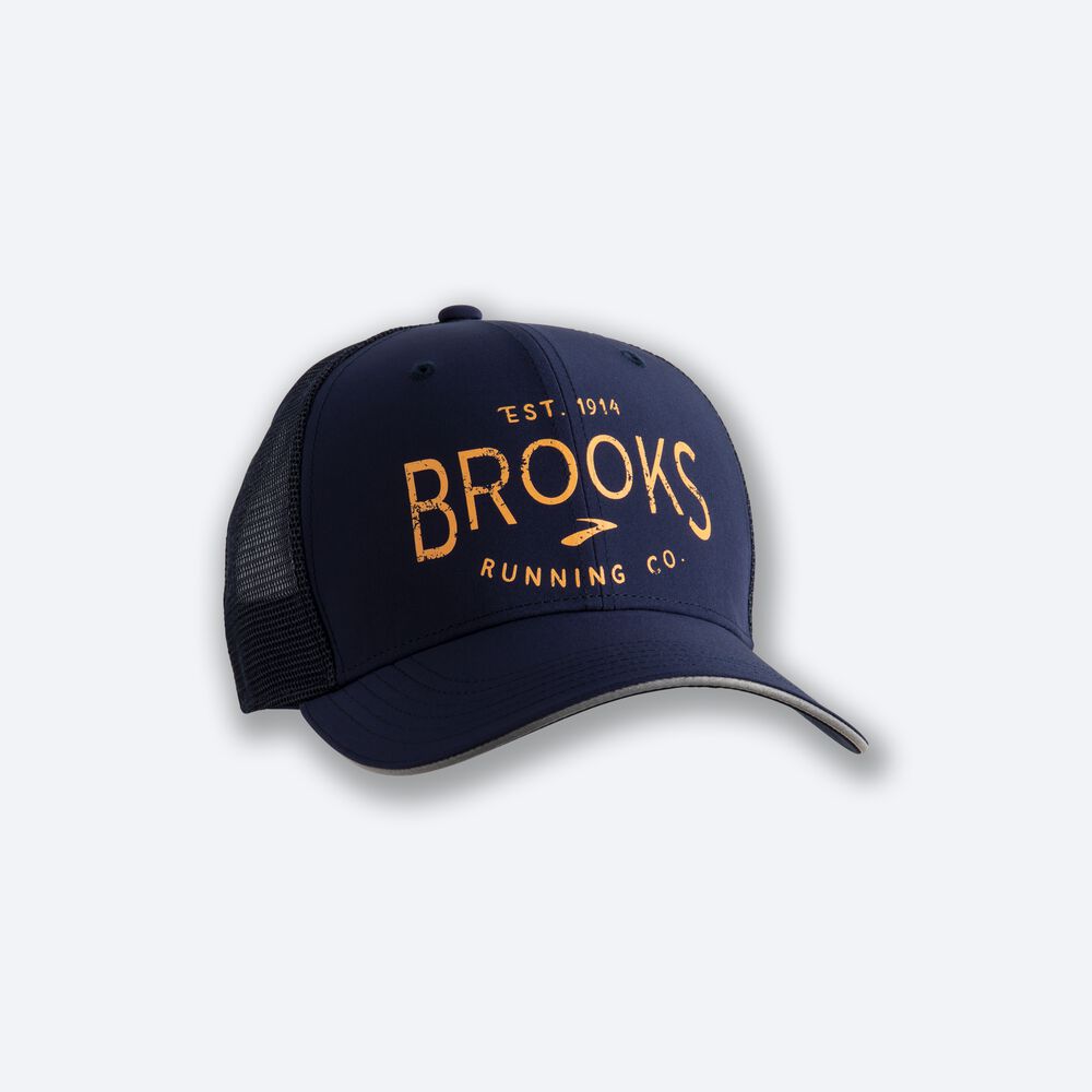 Brooks Discovery Trucker Erkek Şapkalar Lacivert | TR-638527