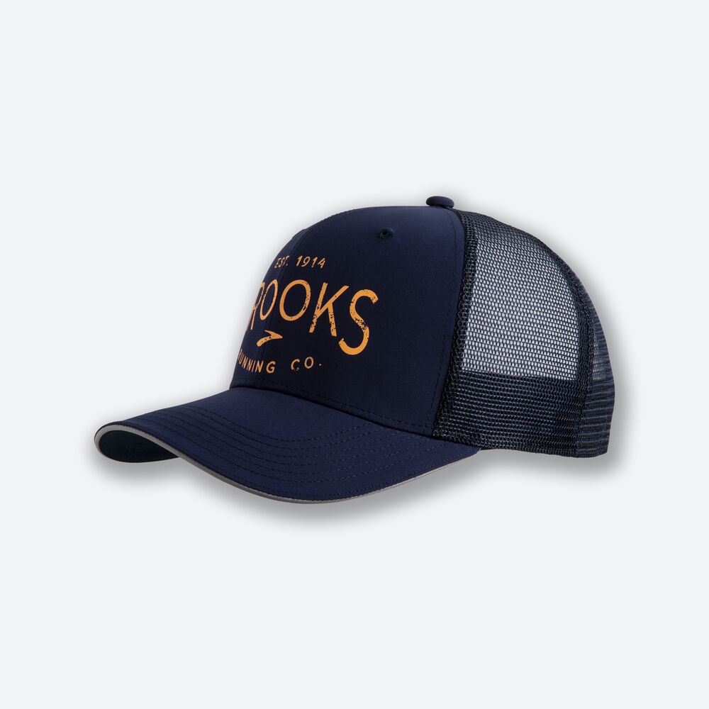 Brooks Discovery Trucker Erkek Şapkalar Lacivert | TR-638527