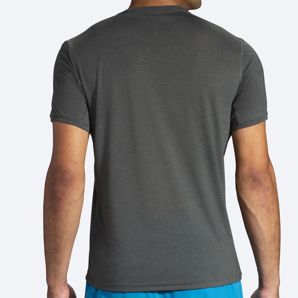 Brooks Distance Baskılı Short Sleeve Erkek Tişört Koyu | TR-543216