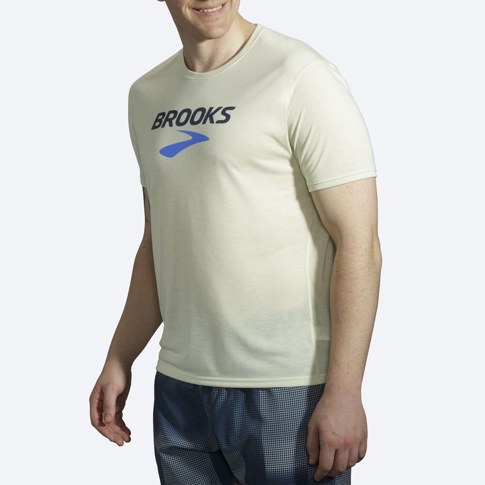 Brooks Distance Baskılı Short Sleeve Erkek Tişört Turuncu | TR-894162