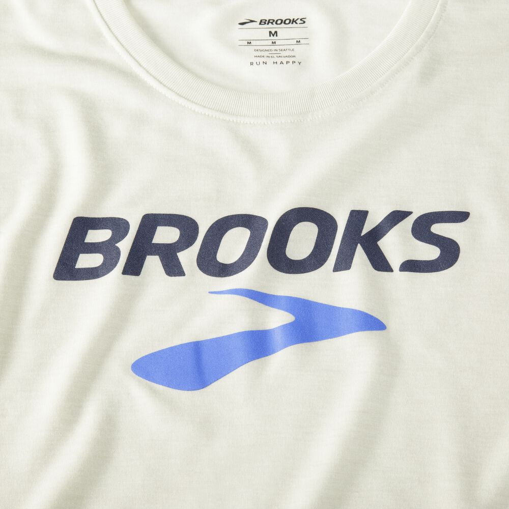 Brooks Distance Baskılı Short Sleeve Erkek Tişört Turuncu | TR-894162