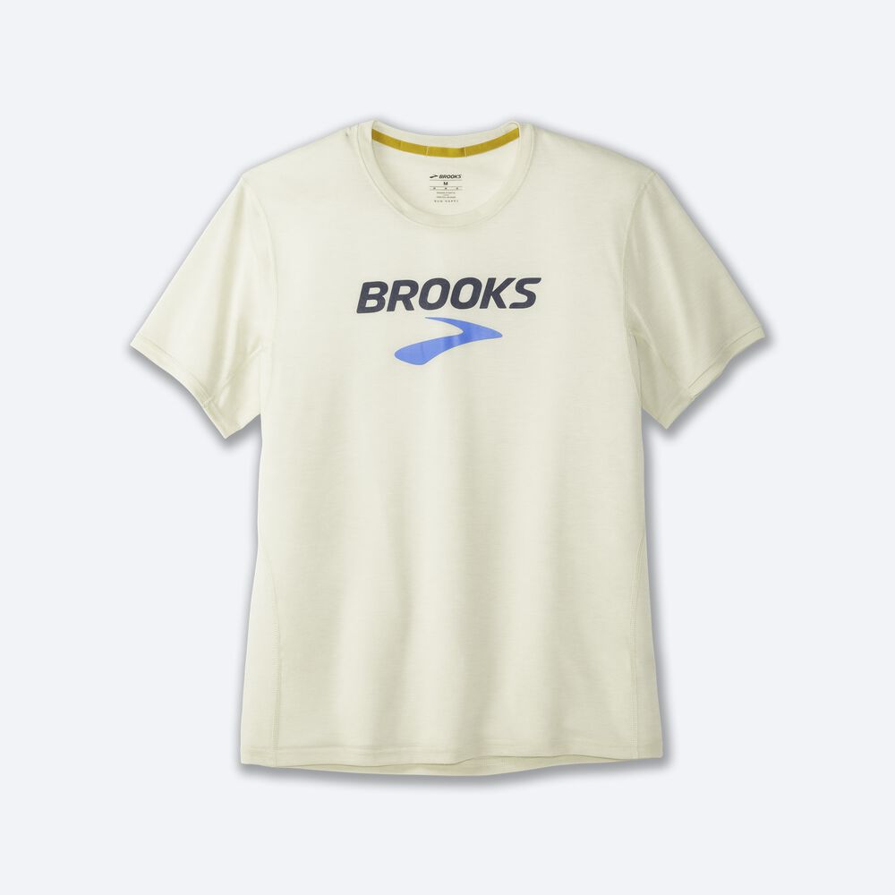 Brooks Distance Baskılı Short Sleeve Erkek Tişört Turuncu | TR-894162