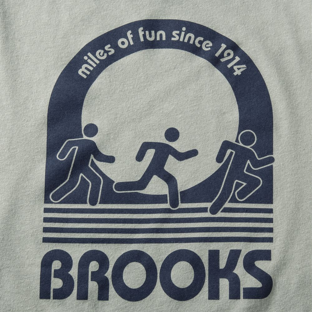 Brooks Distance Long Sleeve 2.0 Erkek Tişört Yeşil | TR-473501