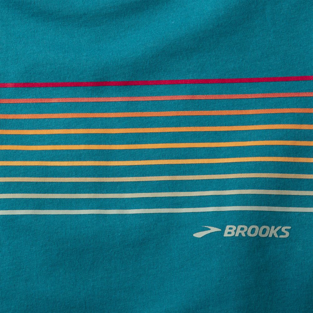 Brooks Distance Long Sleeve 2.0 Kadın Tişört Çizgili | TR-397162