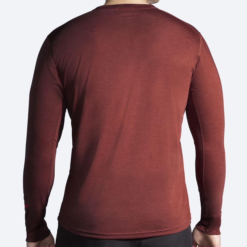 Brooks Distance Long Sleeve Erkek Tişört Bakır | TR-093526