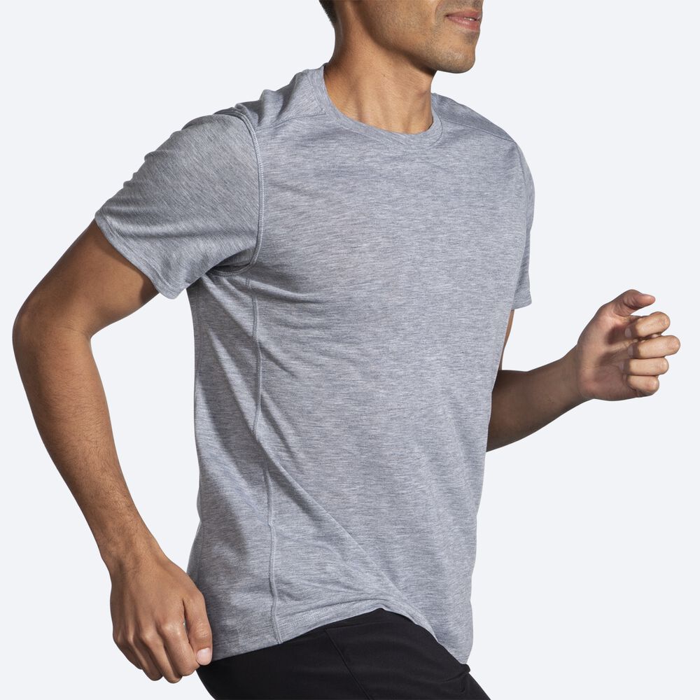 Brooks Distance Short Sleeve 2.0 Erkek Tişört Gri | TR-091785