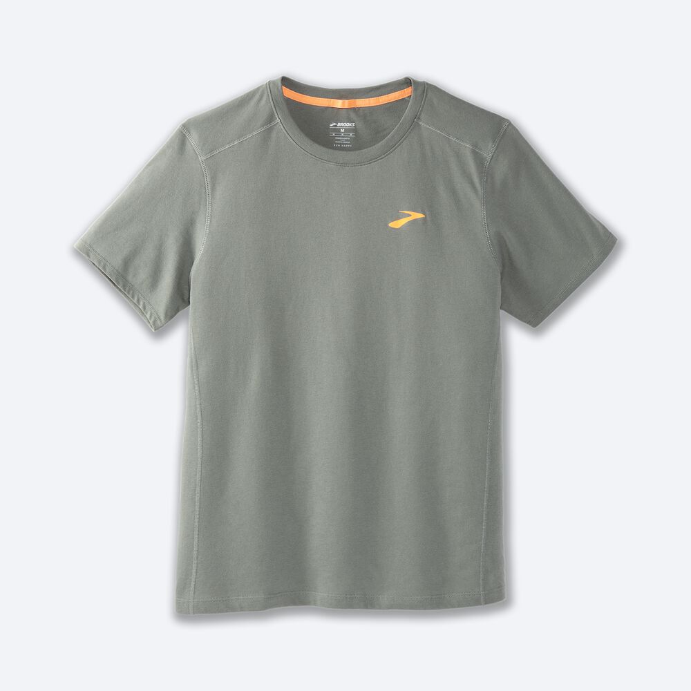 Brooks Distance Short Sleeve 2.0 Erkek Tişört Yeşil | TR-153278