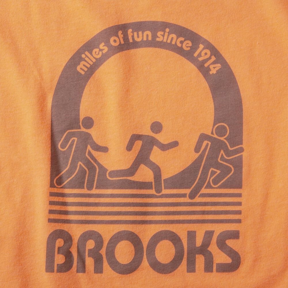 Brooks Distance Short Sleeve 2.0 Erkek Tişört Turuncu | TR-468312