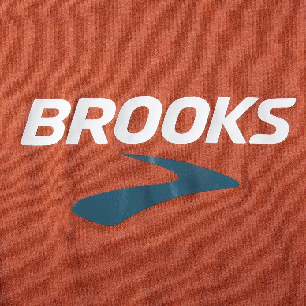 Brooks Distance Short Sleeve 2.0 Erkek Tişört Kırmızı | TR-614893