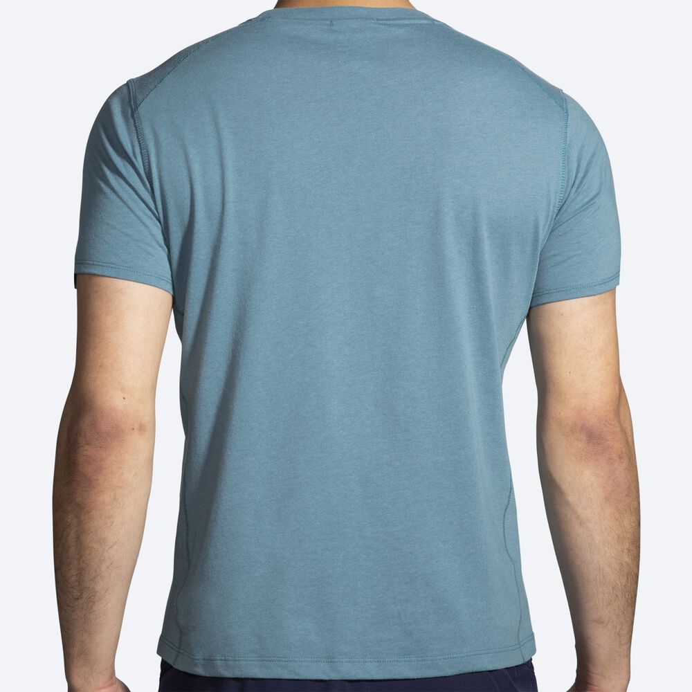 Brooks Distance Short Sleeve 2.0 Erkek Tişört Mavi | TR-804627