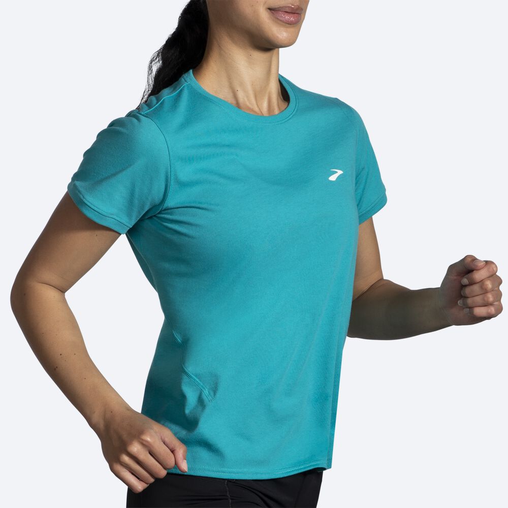 Brooks Distance Short Sleeve 2.0 Kadın Tişört Yeşil | TR-290517