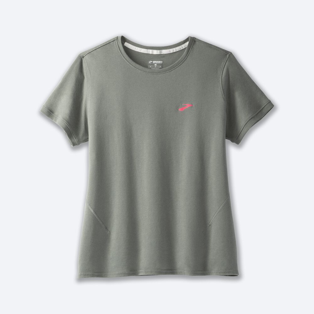 Brooks Distance Short Sleeve 2.0 Kadın Tişört Yeşil | TR-341586