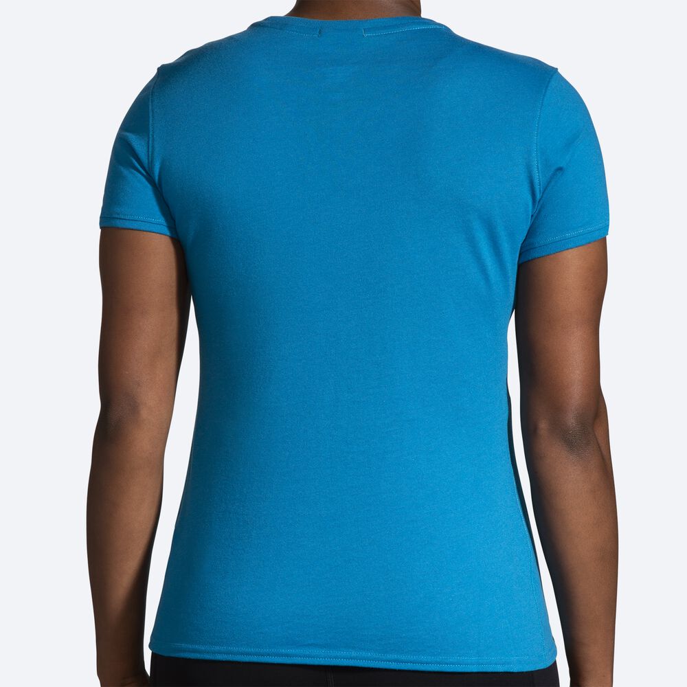 Brooks Distance Short Sleeve 2.0 Kadın Tişört Mavi | TR-394678