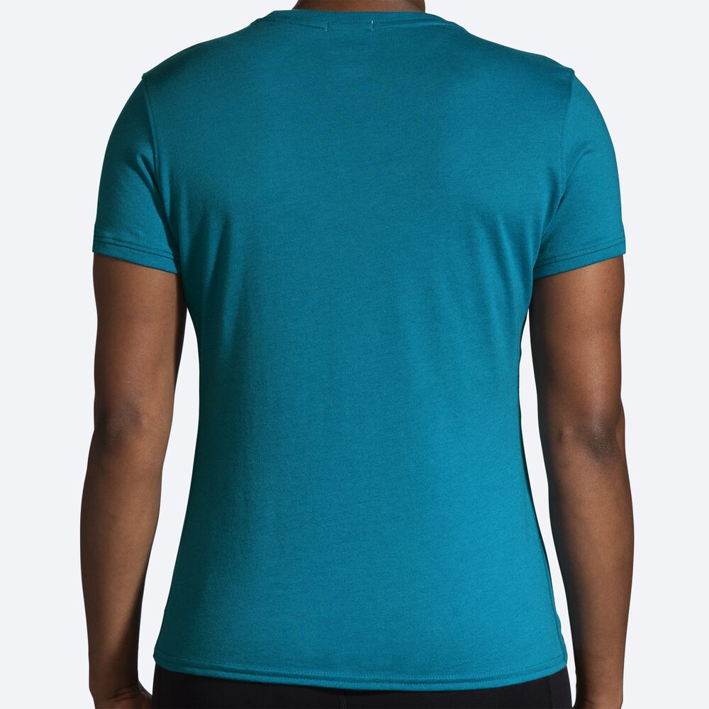 Brooks Distance Short Sleeve 2.0 Kadın Tişört Mavi | TR-517294