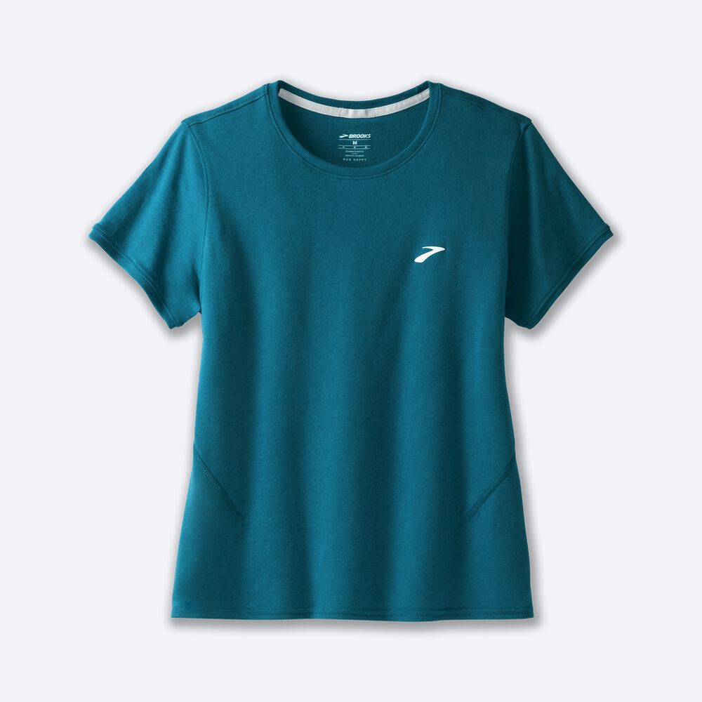 Brooks Distance Short Sleeve 2.0 Kadın Tişört Mavi | TR-517294